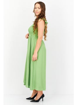 INC Women Textured Midi Dress, Green  - Image 4