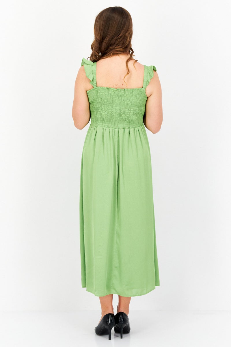 INC Women Textured Midi Dress, Green - Image 3