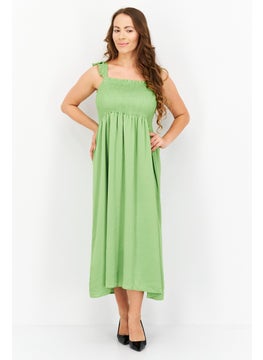 INC Women Textured Midi Dress, Green  - Image 1