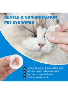 Opula Dog Eye Wipes Biodegradable 300 Count, Cat Dog Eye Cleaner, Pet Tear Stain Remover Wipes, Dog Eye Cleaning Wipes, Eye Cleaner Pads, Unscented Gentle Pet Tear Wipe  - Image 2