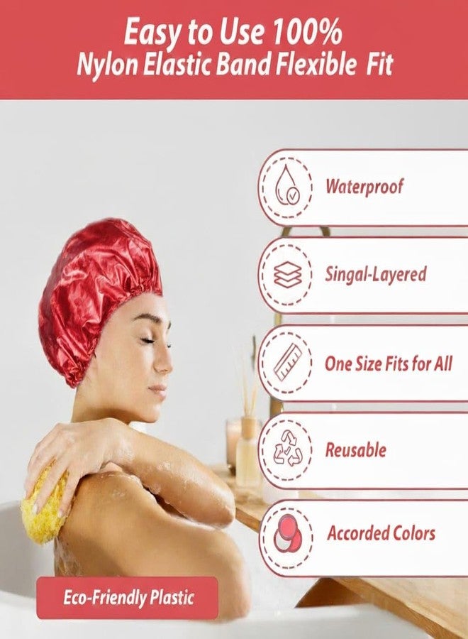 Zenittree Reusable Bath Cap (Set of 1) for Men & Women | Eco-Friendly Shower Cap for Home, Hotel, Spa, Salon & Bathroom | Lightweight, Comfortable & Daily Uses Bathing Caps (Maroon) - Image 5