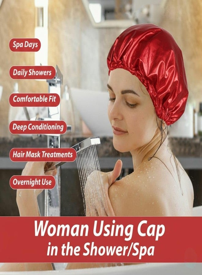 Zenittree Reusable Bath Cap (Set of 1) for Men & Women | Eco-Friendly Shower Cap for Home, Hotel, Spa, Salon & Bathroom | Lightweight, Comfortable & Daily Uses Bathing Caps (Maroon) - Image 4