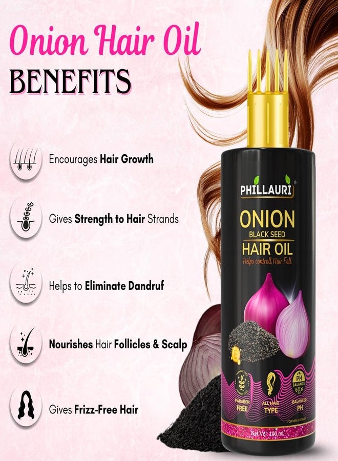 Phillauri زيت البصل وحبة البركة للشعر | زيت البصل للعناية اليومية بالشعر | زيت ذو ملمس ناعم لفروة الرأس ولإطالة الشعر - (عبوة واحدة) - Image 3