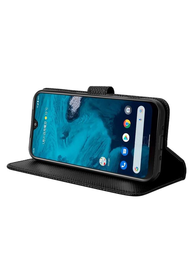 S-TOP Case For Kyocera Android One S10 Diamond Texture Leather Phone Case - Image 5