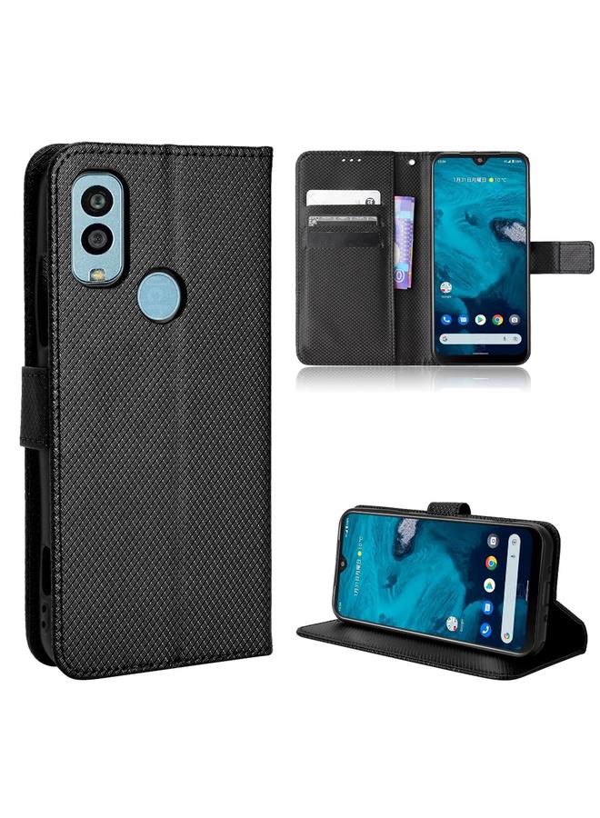 S-TOP Case For Kyocera Android One S10 Diamond Texture Leather Phone Case - Image 1