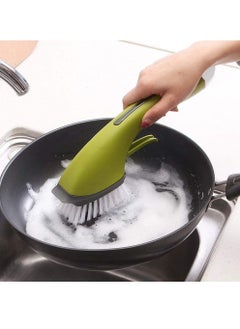 Cleaning Brush with Soap Dispenser Long Handle, Multipurpose Spray Brush for Home Kitchen Bathroom Toilet Tiles Floor Dishes Sink Stove Cleaning (Green) - pzsku/Z523A46A4A7876B60CA27Z/45/_/1676388337/009d48ca-036e-402e-8ca7-5a5dd111269a