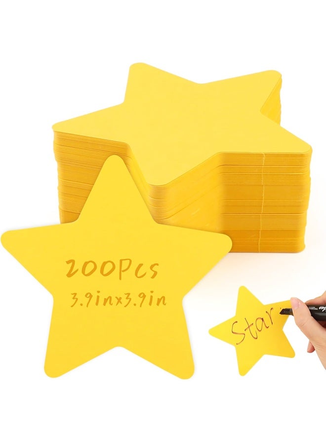 200 Pcs Gold Star Cutouts,Die-Cut Star Shapes for Bulletin Board, Classroom Wall Decor, School Craft Projects, Party Event Decorations - Image 1