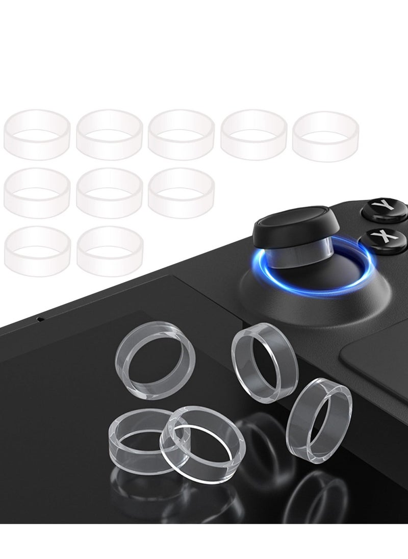 SANMUGEED SANMUGEED10 Pcs Clear Joystick Protectors, Transparent Silicone Elastic Joystick Protective Ring Compatible with Steam Deck PS5 PS4 Xbox Switch Pro Game Controller  - Image 1