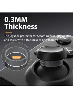 SANMUGEED SANMUGEED10 Pcs Clear Joystick Protectors, Transparent Silicone Elastic Joystick Protective Ring Compatible with Steam Deck PS5 PS4 Xbox Switch Pro Game Controller  - Image 3