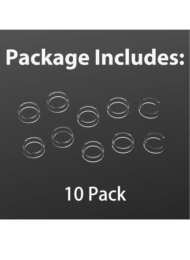 SANMUGEED SANMUGEED10 Pcs Clear Joystick Protectors, Transparent Silicone Elastic Joystick Protective Ring Compatible with Steam Deck PS5 PS4 Xbox Switch Pro Game Controller  - Image 4