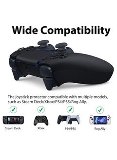 SANMUGEED SANMUGEED10 Pcs Clear Joystick Protectors, Transparent Silicone Elastic Joystick Protective Ring Compatible with Steam Deck PS5 PS4 Xbox Switch Pro Game Controller  - Image 5