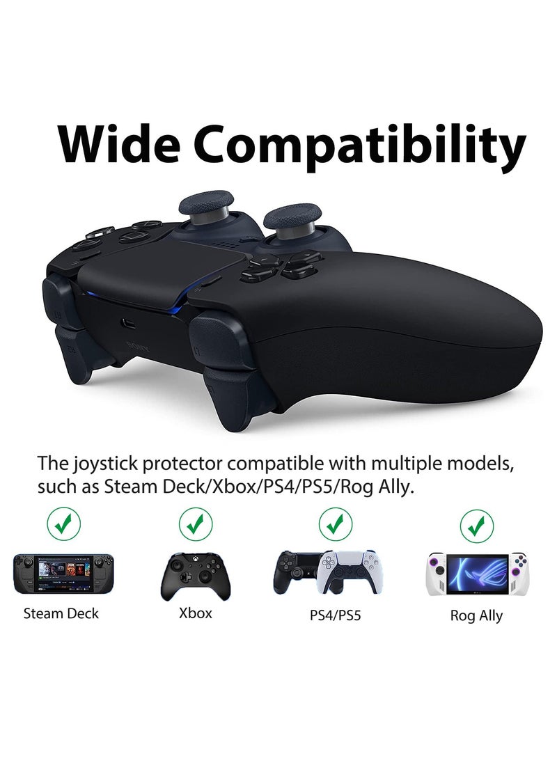 SANMUGEED SANMUGEED10 Pcs Clear Joystick Protectors, Transparent Silicone Elastic Joystick Protective Ring Compatible with Steam Deck PS5 PS4 Xbox Switch Pro Game Controller  - Image 5