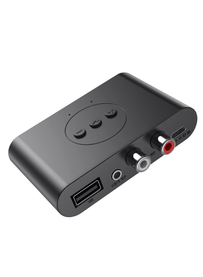 Chabeia Bluetooth 5.3 Audio Receiver U Disk RCA 3.5mm 3.5 AUX USB Jack Stereo Music Wireless Adapter Mic For Car Kit Speaker Amplifier - Image 2