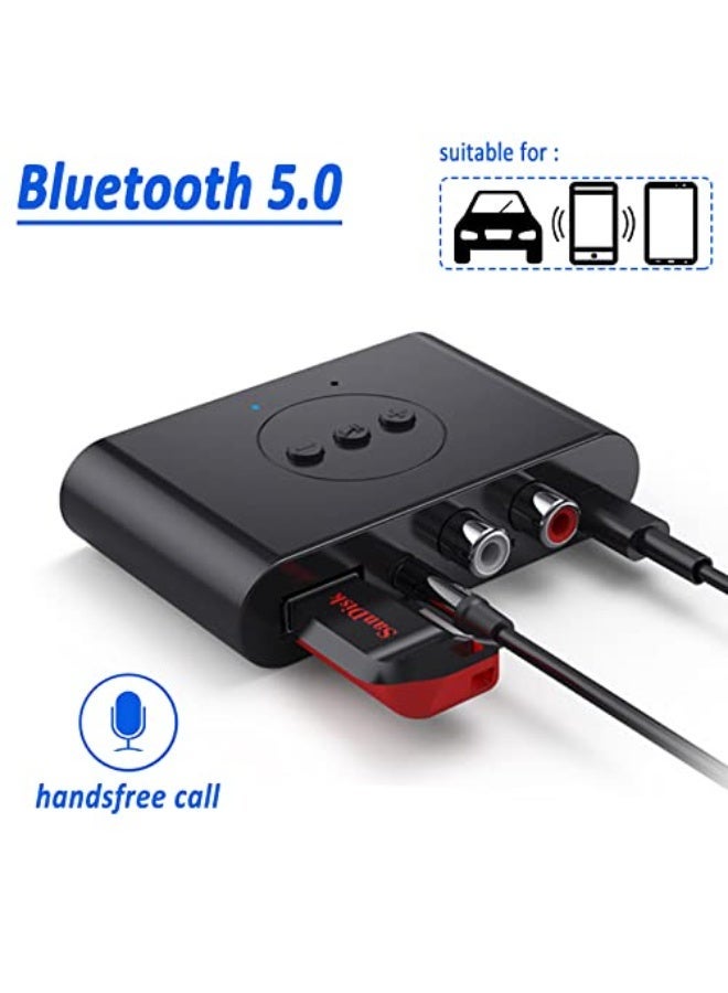 Chabeia Bluetooth 5.3 Audio Receiver U Disk RCA 3.5mm 3.5 AUX USB Jack Stereo Music Wireless Adapter Mic For Car Kit Speaker Amplifier - Image 1