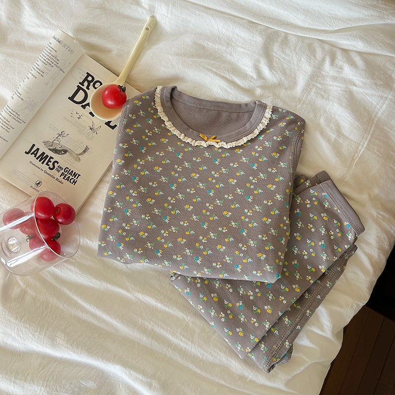 Emo Beibei Children'S Class A Wool Pull Rack Boneless Home Clothing For Boys And Girls Baby Cotton Pajamas Cartoon Underwear - Image 1