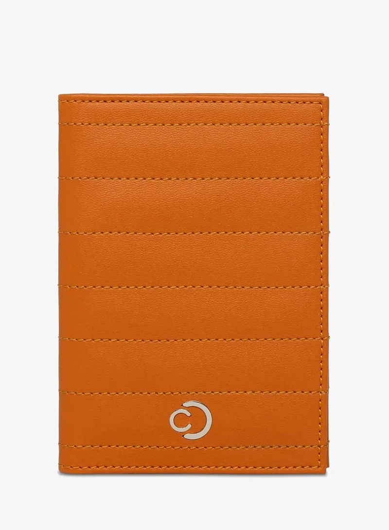 CAPRESE AVERY PASSPORT CASE MUSTARD