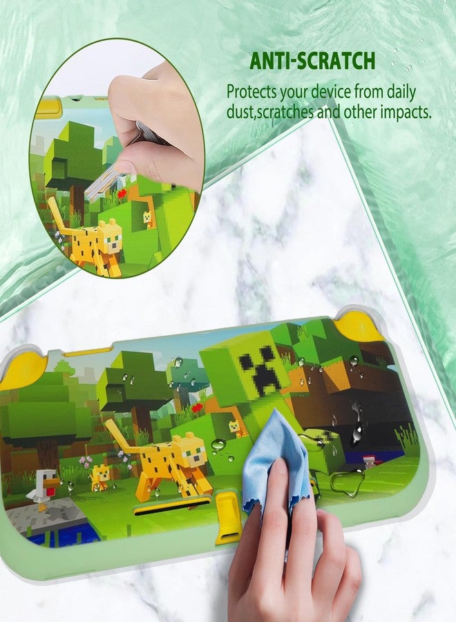 TIKOdirect Protective Case for Switch Lite, Soft Cover Shock Absorption Anti-Scratch Shell with Cute Pattern, Green - Image 4