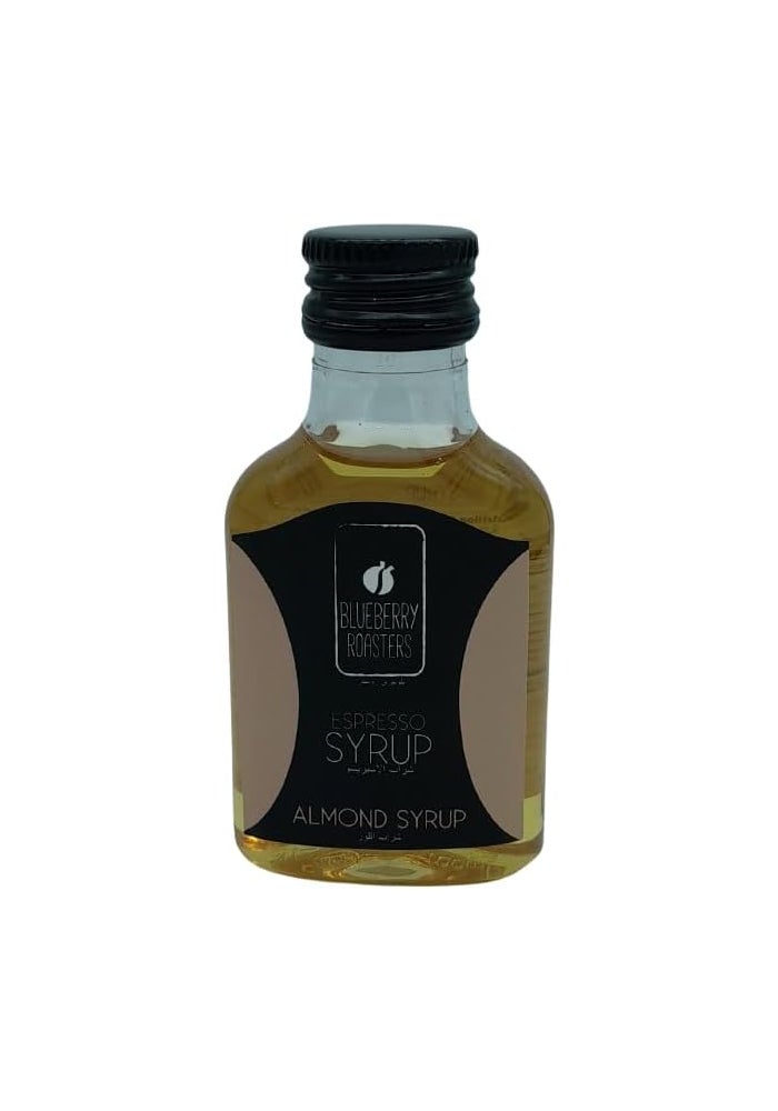 Blueberry Roasters Almond Syrup - 100 ml Espresso Syrup for Coffee, Desserts, and Beverages