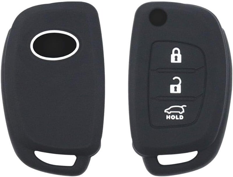 Arooma 3 Buttons Silicone Flip Key Shell Cover Case for HYUNDAI Tucson Elantra Sonata Santa Fe Solaris ix35 ix45 i20 Accent, Remote Protection Case - Image 1