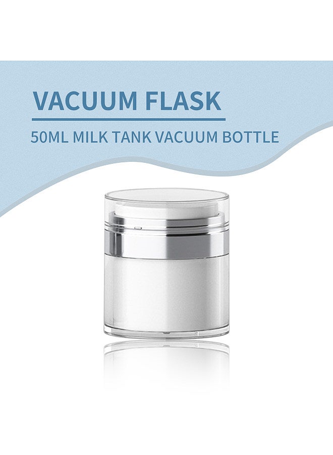 50ml Airless Pump Jar Bottles Portable Lotion Dispenser Acrylic Press-On Vacuum Lotion Bottle  - Image 2