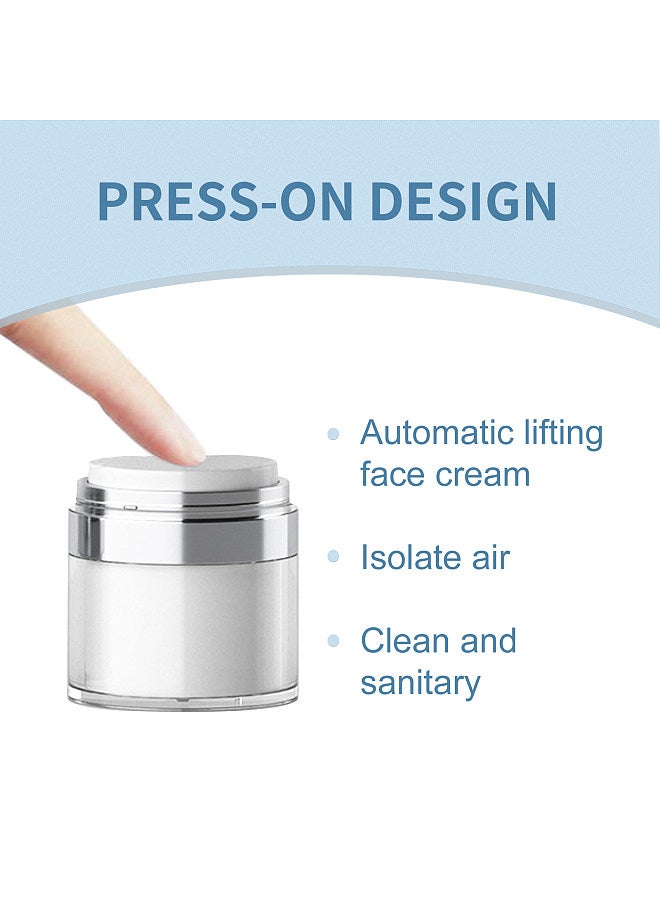 50ml Airless Pump Jar Bottles Portable Lotion Dispenser Acrylic Press-On Vacuum Lotion Bottle  - Image 5