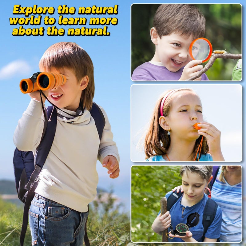 ESSENSON Kids Explorer Kit - Adventure Kit for Kids, Outdoor Explorer Kit with Binoculars, Summer Outdoor Toys for Kids Ages 4-8 - Image 5
