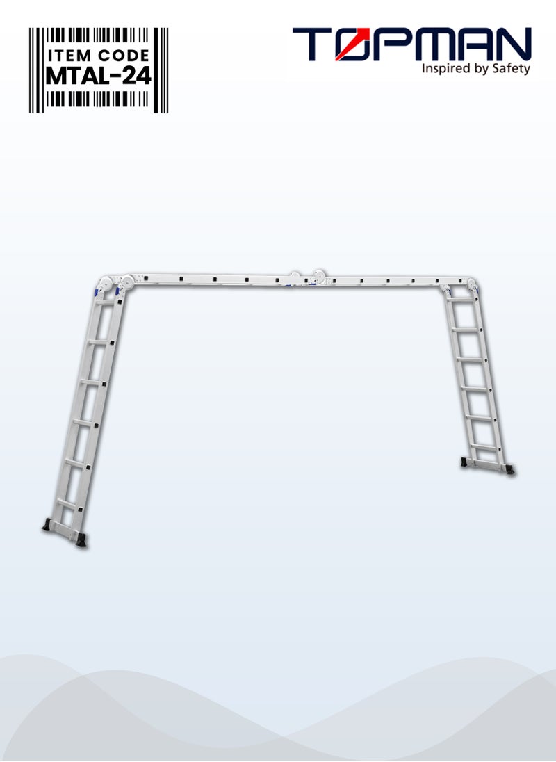 TOPMAN - Multi Task Aluminium Ladder 4x6 24 Steps - Image 1