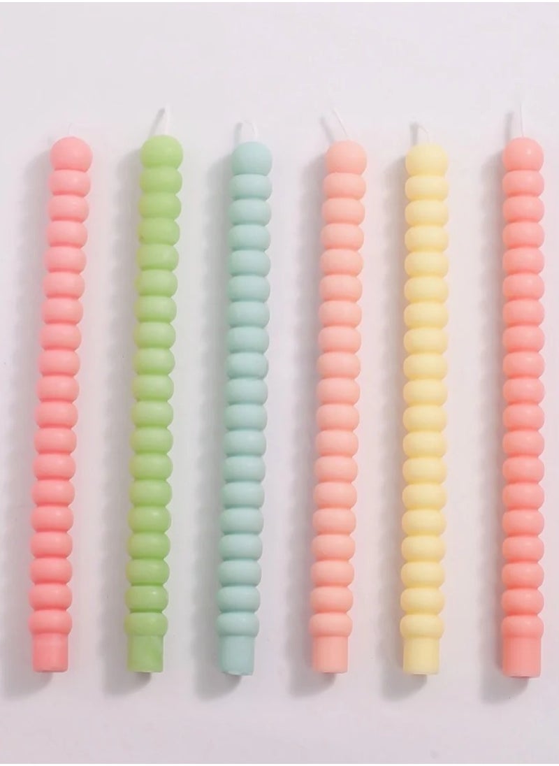 Generic Blobs Taper Candle (yellow )  - Image 4