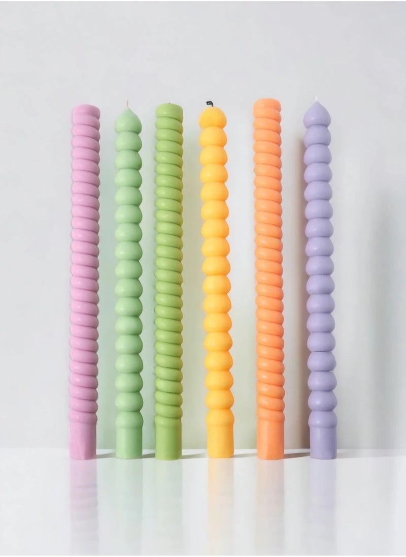 Generic Blobs Taper Candle (yellow )  - Image 5