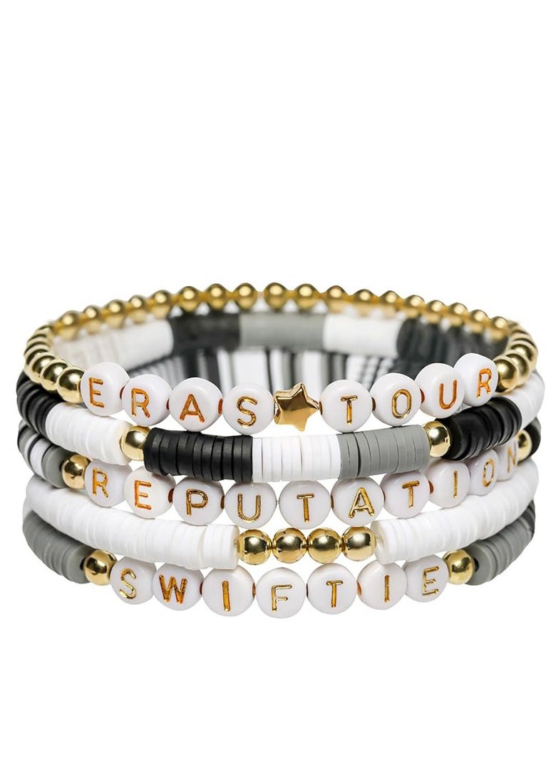 Taylor Swift 5 Pieces Taylor Swift Eras Tour Friendship Bracelets Set  - Image 1