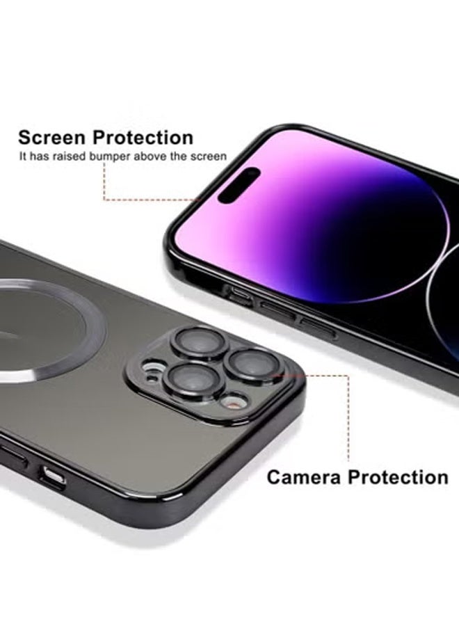 TIGER Case Compatible with iPhone 14 Pro Max with Camera Lens Protector (Compatible with MagSafe) Anti-Scratch Shockproof Protective Slim iPhone 14 Pro Max Case for Women Men (Black) - Image 3