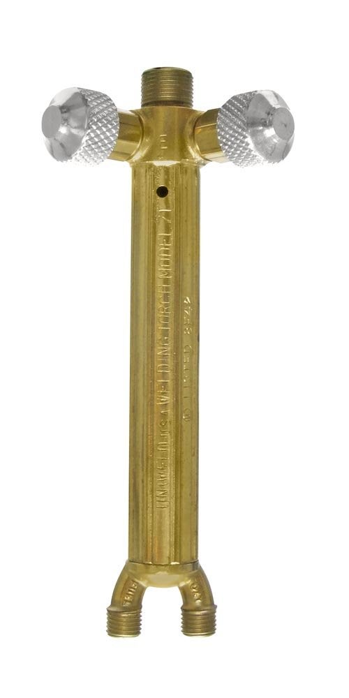 Uniweld 71 Welding Handle with A Hose Connections and Front Valves brass - Image 5