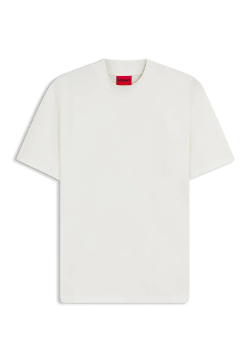 HUGO Natural Slim-fit T-shirt in stretch cotton with stand collar for Men | Best Price UAE