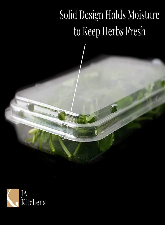 JA Kitchens .75 Ounce Small Herb Clamshell Container - Disposable - Pack of 20 - Image 3