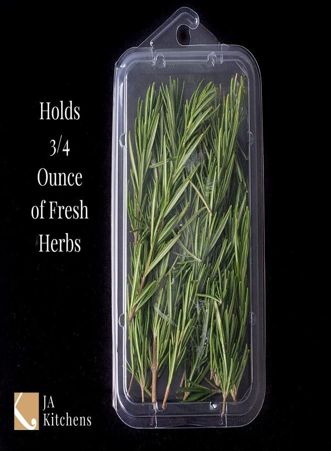 JA Kitchens .75 Ounce Small Herb Clamshell Container - Disposable - Pack of 20 - Image 2