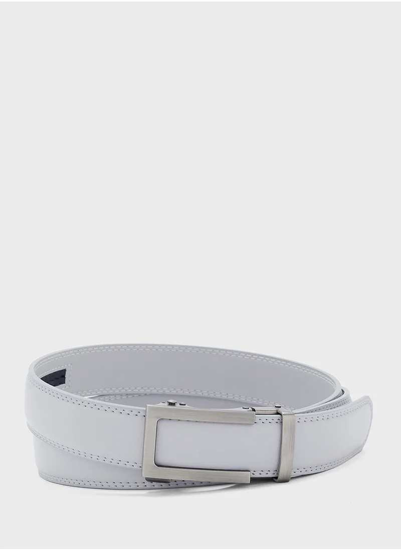 Robert Wood Genuine Leather Resizable Belt