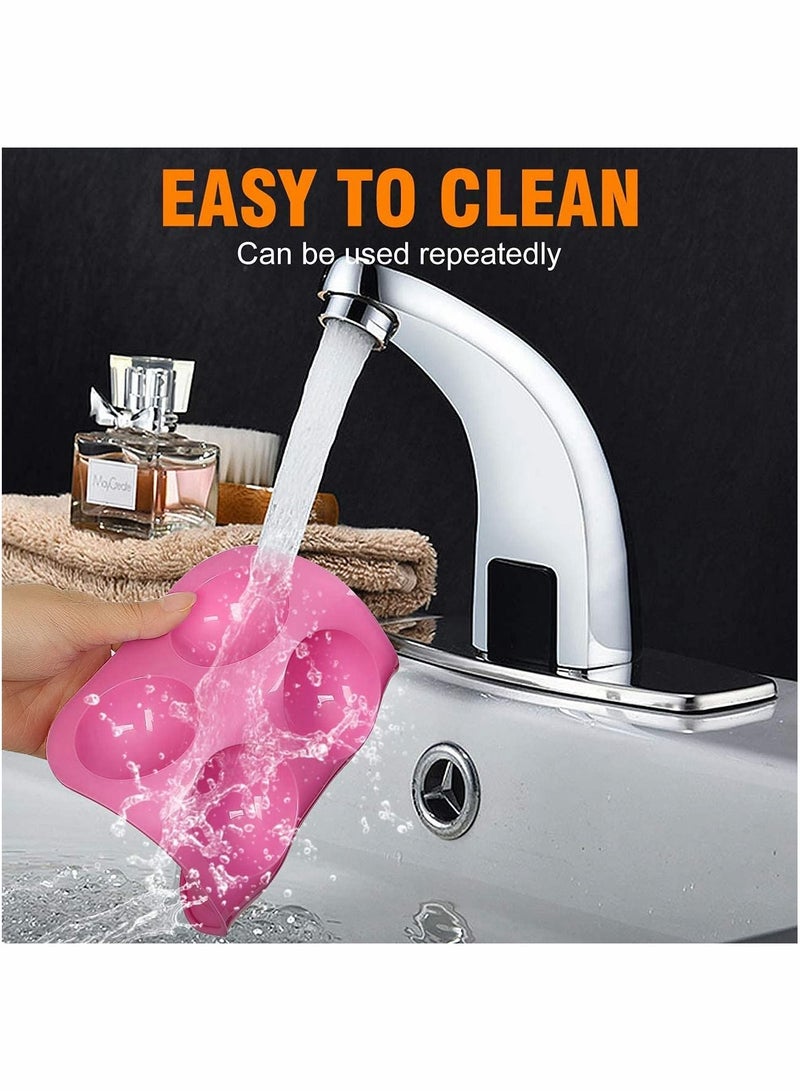 KASTWAVE 2Pcs Silicone Molds for Baking, Mini Candy & Chocolate Making Tools, 6 Holes Semi Sphere Baking Mold for Making Hot Chocolate Bomb, Cake, Muffin, Candy, Pudding - Image 5