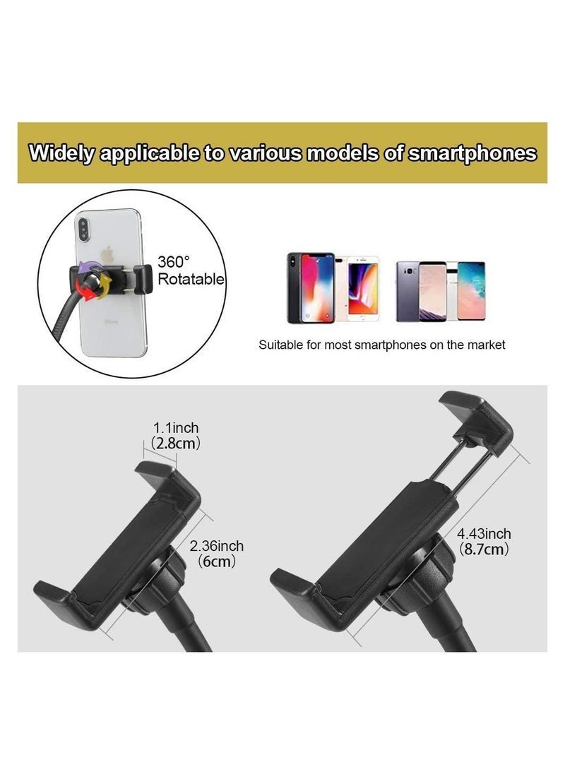 JAJEEK Selfie Ring Light with Cell Phone Holder Stand – 10” LED Camera Light with Lazy Bracket for Video/Photography, Desk Lamp for Bedroom, Office, Kitchen – 3 Lighting Modes & 10 Brightness Levels​ - Image 4