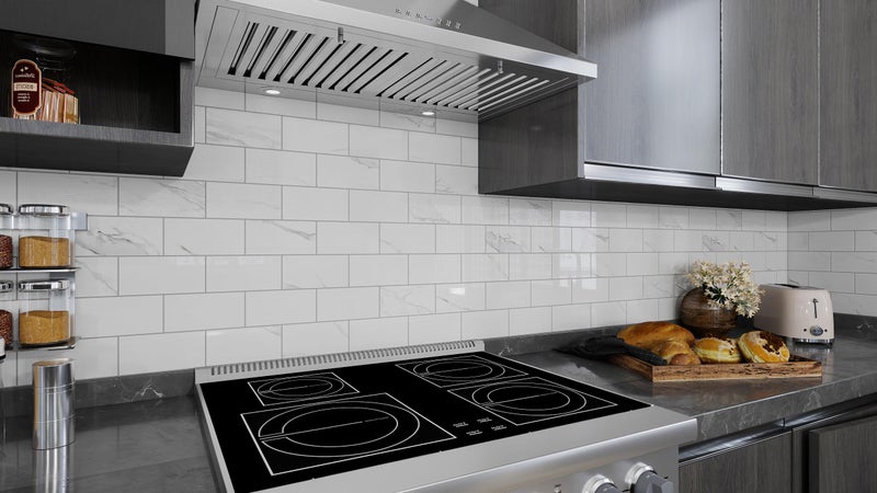 COLAMO Luxury 10-Sheet Peel and Stick Backsplash,Self Adhesive Faux Stone 12â€x12â€ White Subway Tile for Kitchen,Glossy Waterproof Carrara Brick Marble Look,Stick on Accent Wall for Bathroom,Bedroom - Image 4