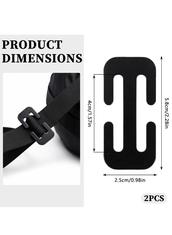 2‑Pack Stainless Steel Seatbelt Adjuster E‑Clips, Secure Strap Management for Daily Use - Image 2
