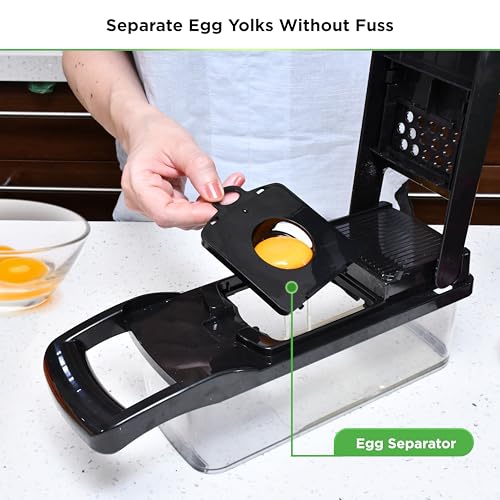 Prep Naturals PrepNaturals Vegetable Chopper with Container, Veggie Chopper, Food Chopper & Onion Chopper - Mandoline Slicer for Kitchen (8 in 1, Black) - Image 5