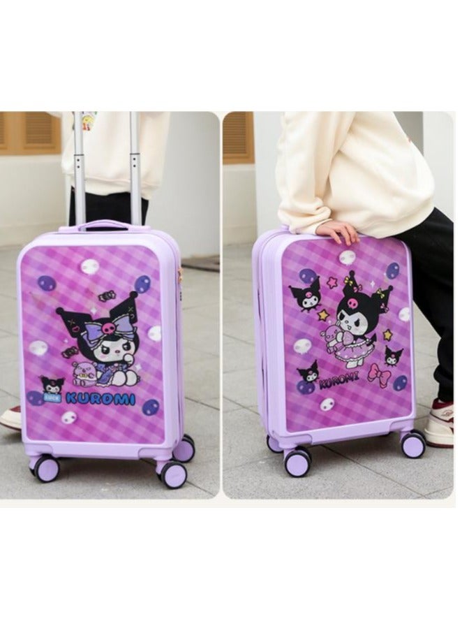 Golden Kids Luggage, 20 Inch Kids Lightweight 3D Trolley Bag, Suitcase with Cartoon Pattern, Travel Gift for Boys and Girls (Yellow) - Image 3