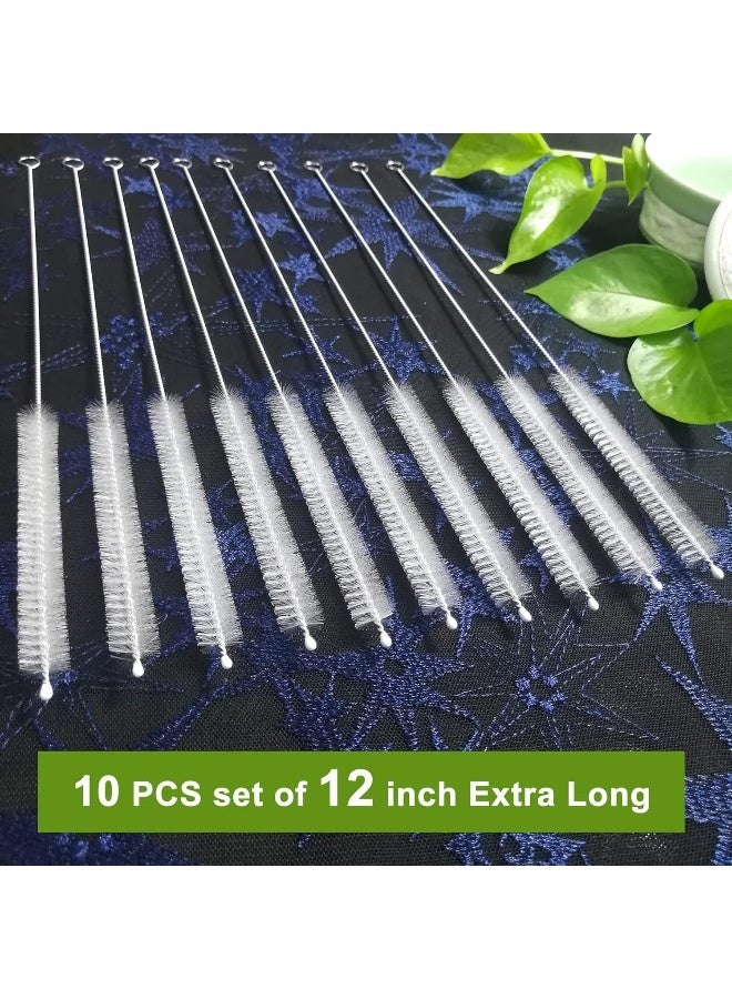 BEUICIRY Straw Cleaner Brush Extend 12 inch, Extra Wide 12mm diam Pipe Cleaners, Extra Long Straw Brush for Sippy Cup, Water Bottle and Tubes, Drinking Straw Cleaning Brush Set 10 Pack - Image 3