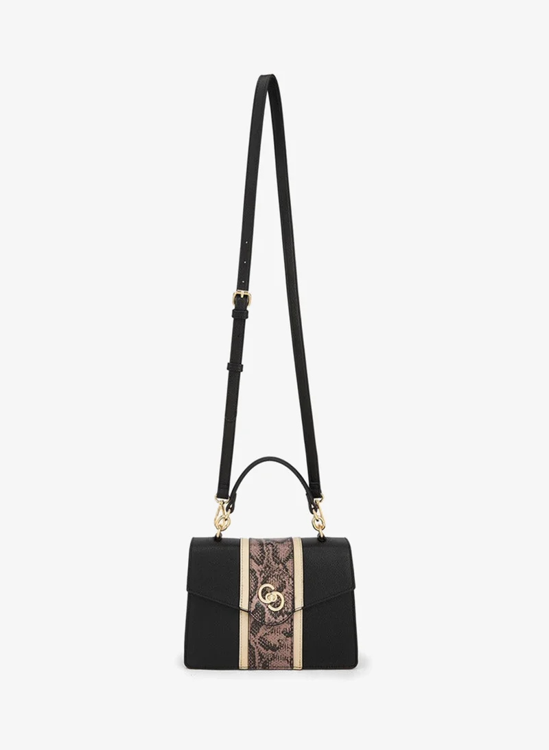 Celeste Printed Satchel Bag With Grab Handle