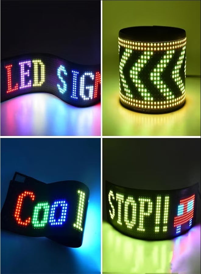 شاشة LED قابلة للبرمجة للسيارات - شاشة مرنة رقيقة للغاية للنافذة - تحكم عن بعد وتطبيق للرسومات والنصوص المخصصة - Image 4