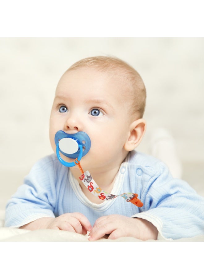 insular 5 Pack Pacifier Clips, Baby Dummy Chains with Tooth-Shaped Clip for Secure Grip, 26cm Safety Length Anti-Drop Teether Holder Straps, Multi-Purpose Newborn Essential (Polar Bear, Triangle, Elephant, Whale & More) - Image 4