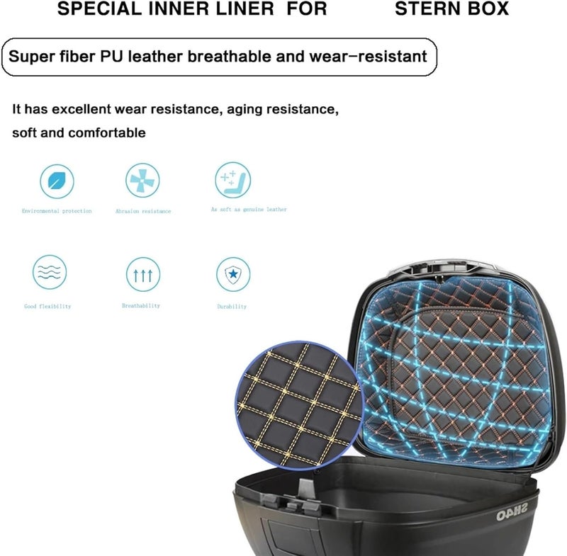 QASULER Motorcycle Top Box Liner for SHAD Models - Image 5