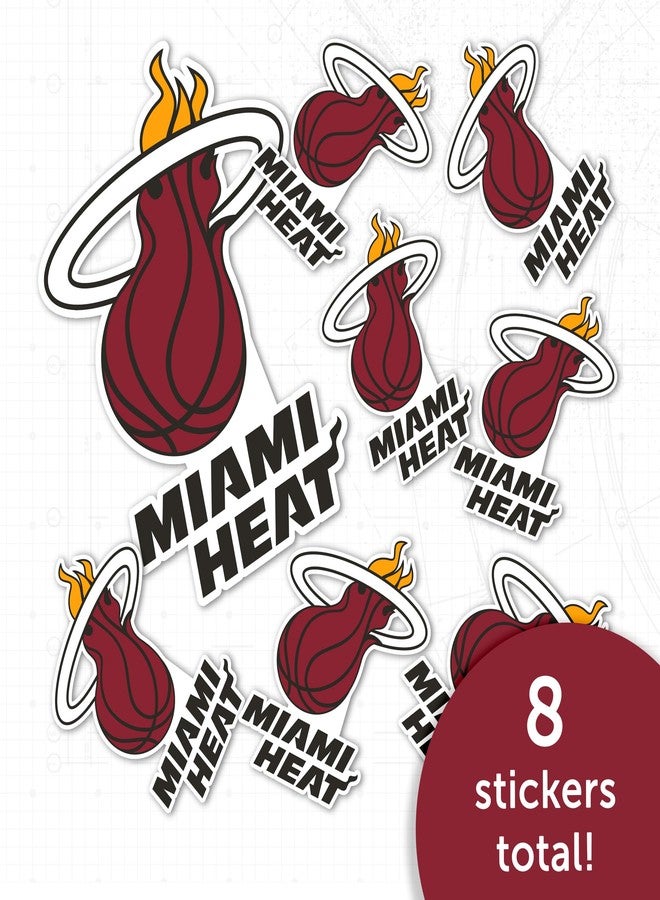 Desert Cactus Miami Heat NBA Officially Licensed Sticker Vinyl Decal Laptop Water Bottle Car Scrapbook (Type 3 Global) - Image 5
