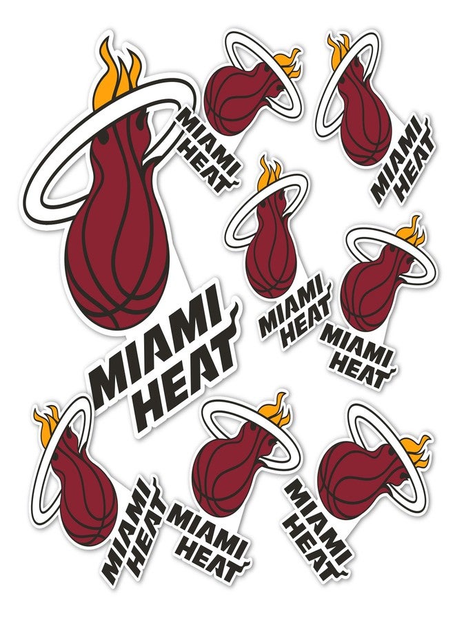Desert Cactus Miami Heat NBA Officially Licensed Sticker Vinyl Decal Laptop Water Bottle Car Scrapbook (Type 3 Global) - Image 1