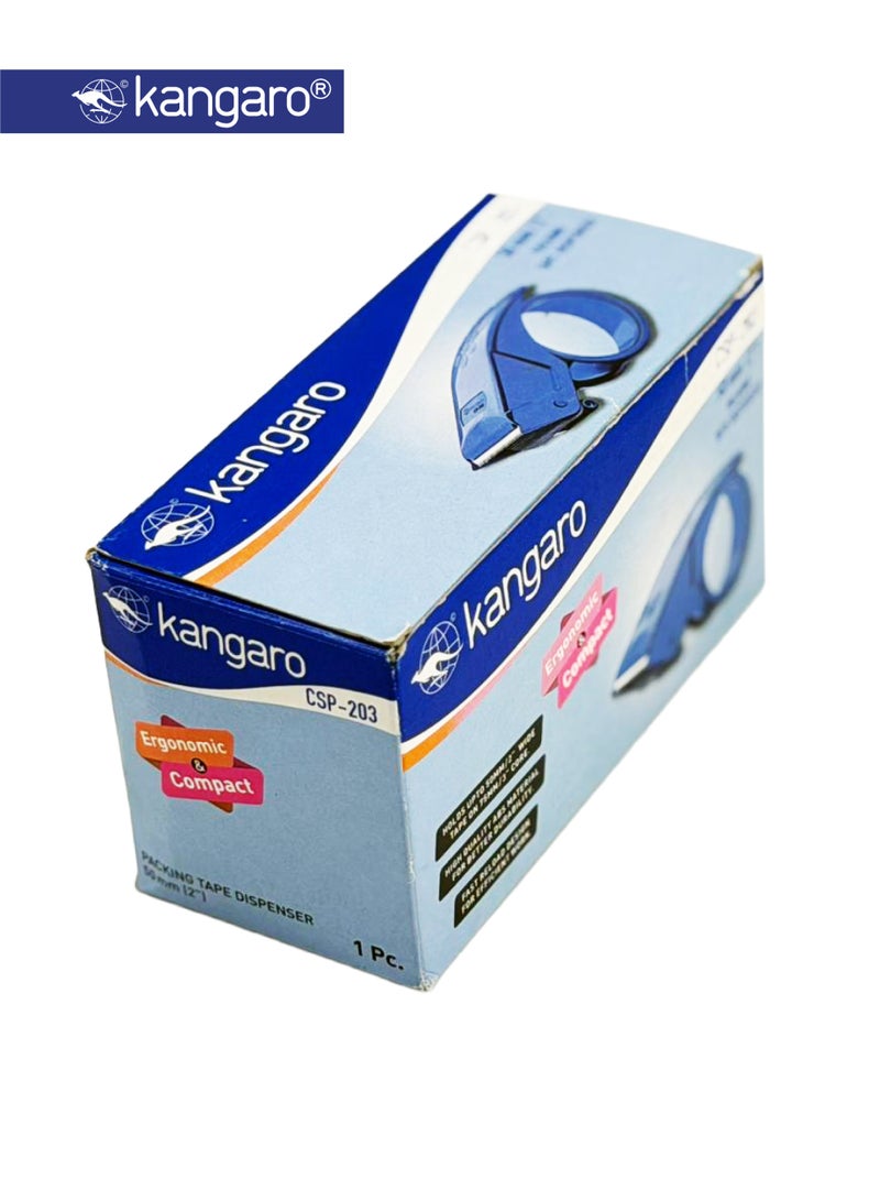 Kangaro Packing Tape Dispenser 50mm, Ergonomic Handheld Tape Cutter - Image 5